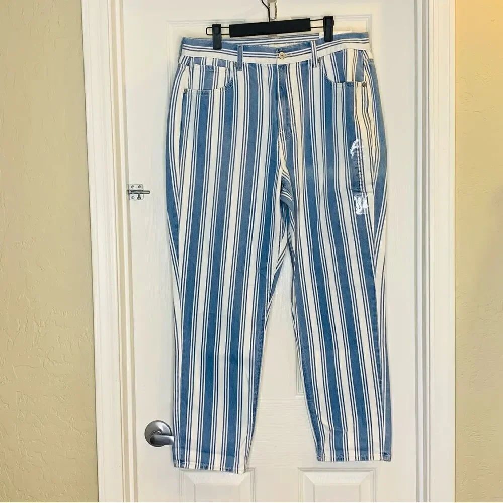 American Eagle Striped Mom Jean Size 14